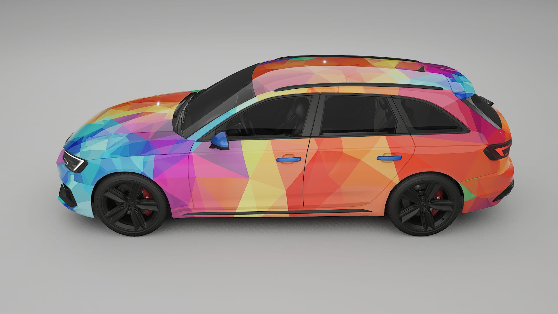 Audi RS4 Avant B9 prefacelift pre-LCI VECTOR VIBE – Kit Wrap PPF Personalizat din Folie de Poliuretan Imprimabilă