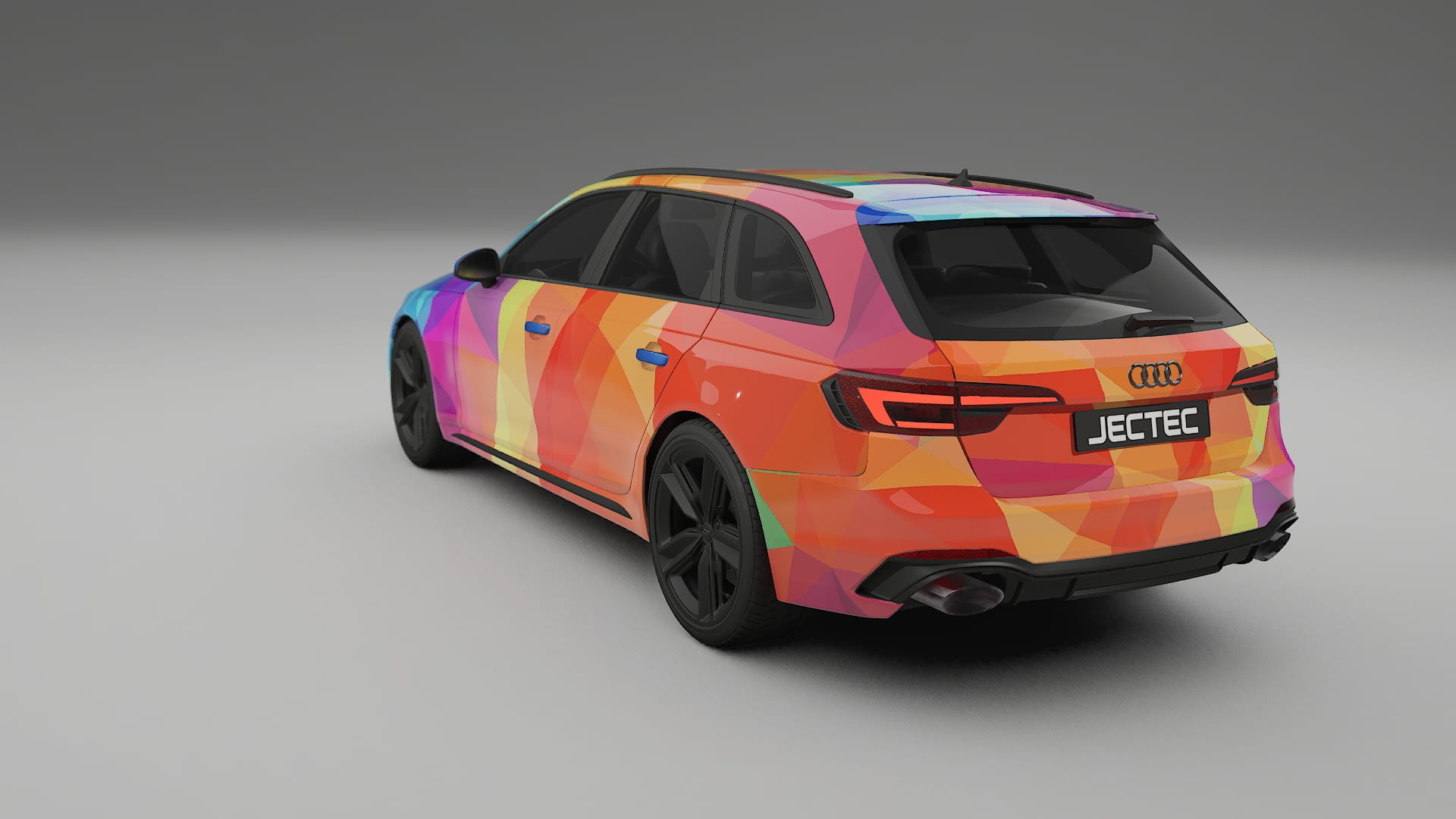 Audi RS4 Avant B9 prefacelift pre-LCI VECTOR VIBE – Kit Wrap PPF Personalizat din Folie de Poliuretan Imprimabilă