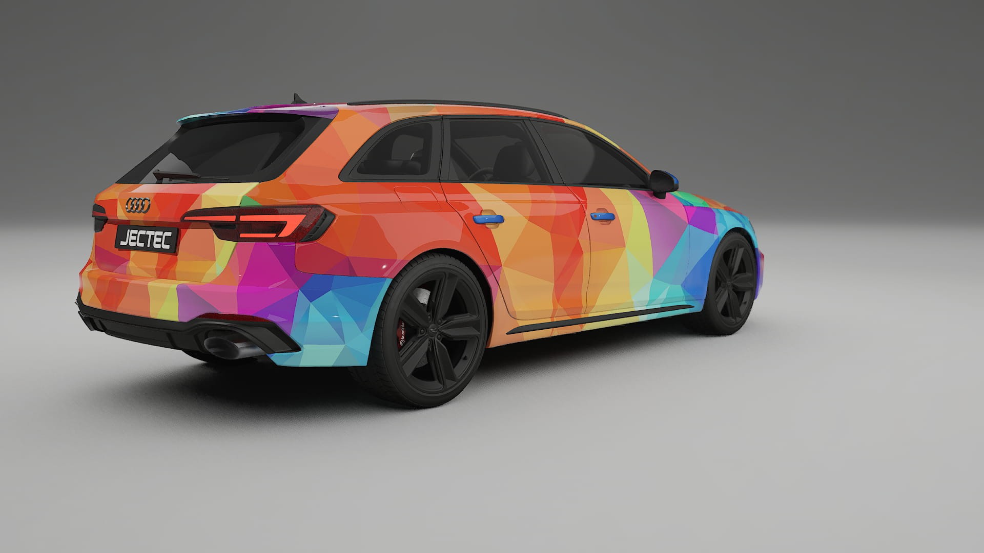 Audi RS4 Avant B9 prefacelift pre-LCI VECTOR VIBE – Kit Wrap PPF Personalizat din Folie de Poliuretan Imprimabilă