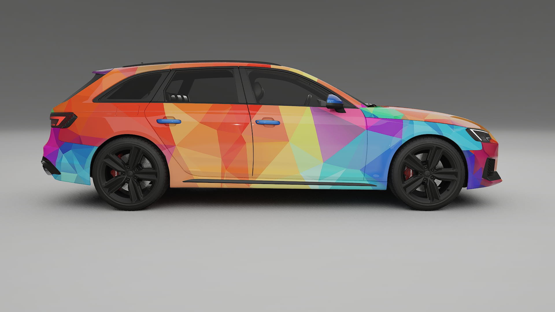 Audi RS4 Avant B9 prefacelift pre-LCI VECTOR VIBE – Kit Wrap PPF Personalizat din Folie de Poliuretan Imprimabilă