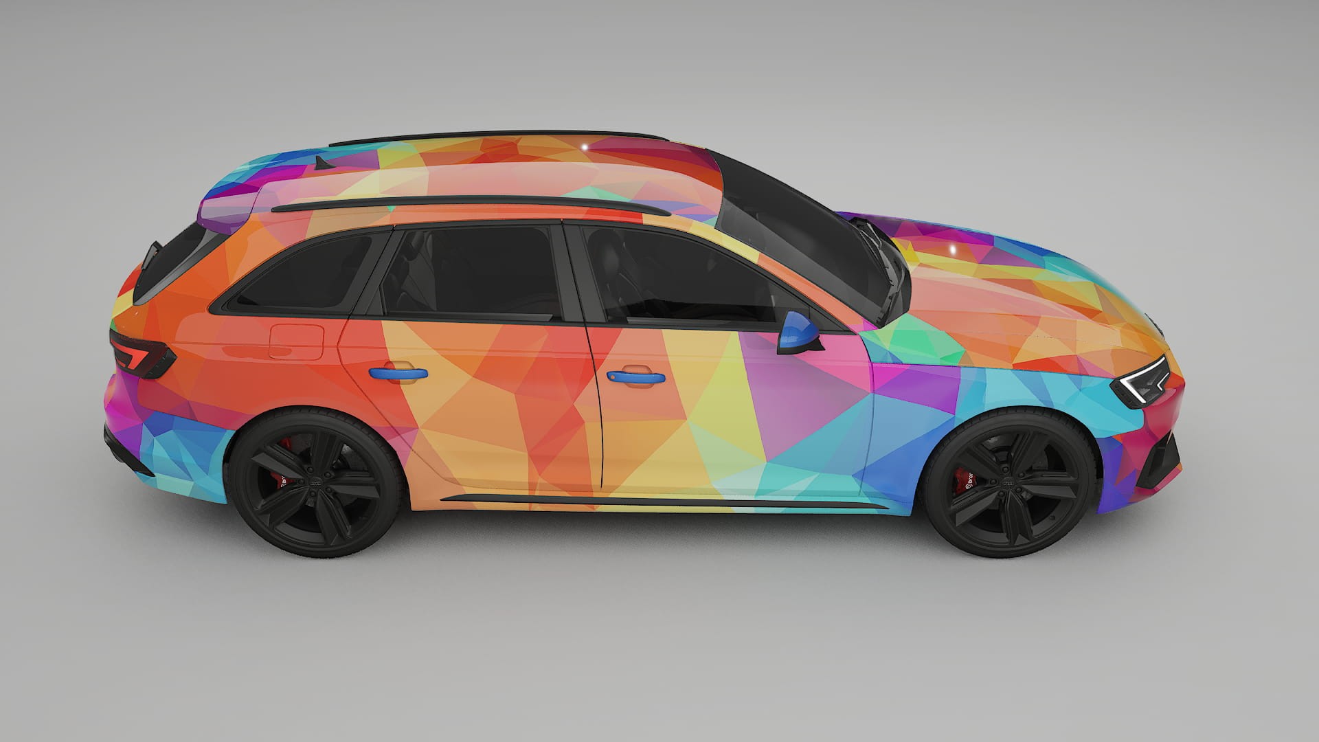 Audi RS4 Avant B9 prefacelift pre-LCI VECTOR VIBE – Kit Wrap PPF Personalizat din Folie de Poliuretan Imprimabilă