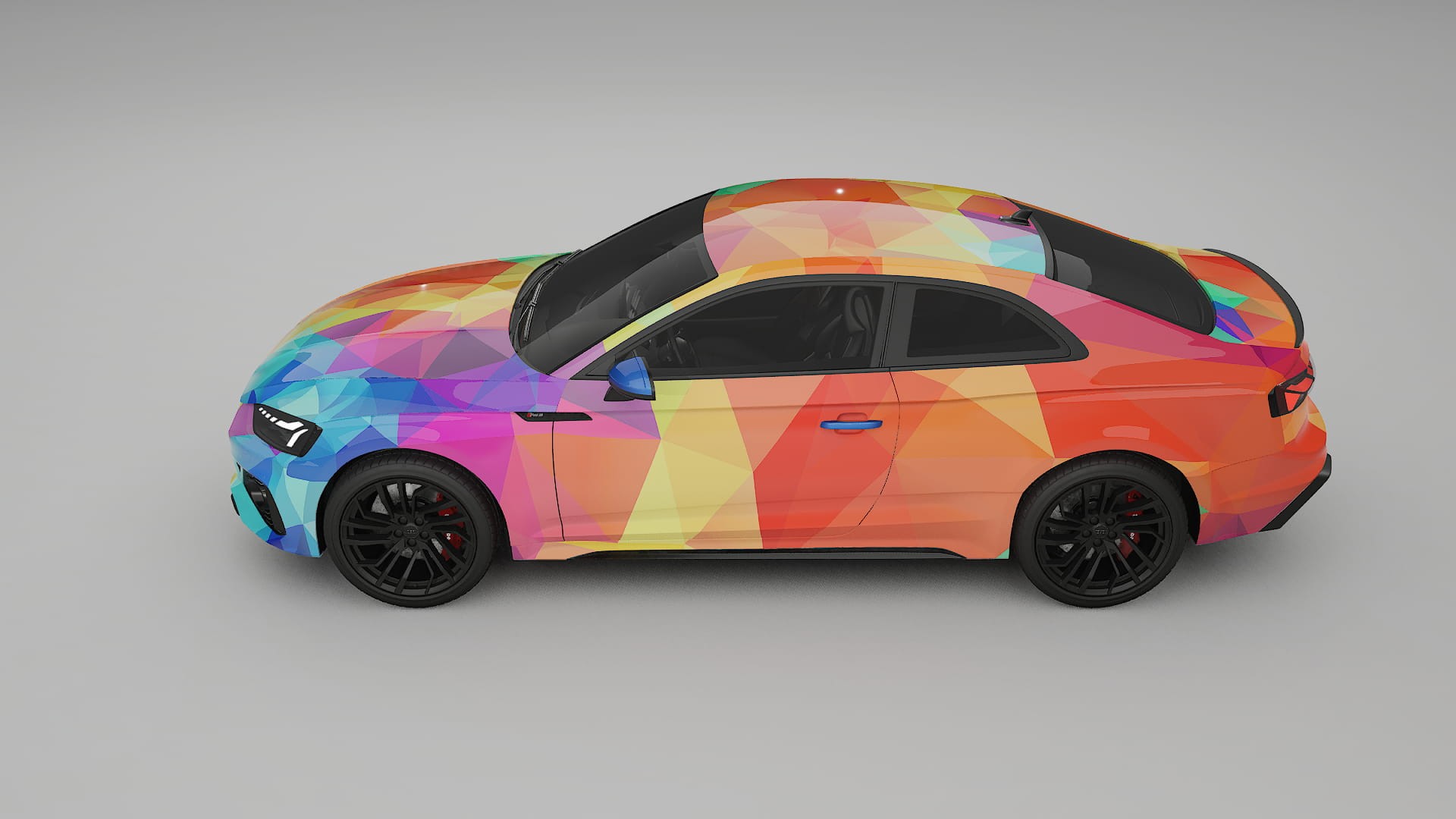 Audi RS5 Coupe B9 facelift pre-LCI VECTOR VIBE – Kit Wrap PPF Personalizat din Folie de Poliuretan Imprimabilă