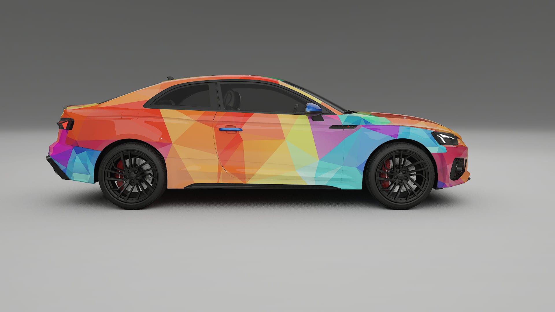 Audi RS5 Coupe B9 facelift pre-LCI VECTOR VIBE – Kit Wrap PPF Personalizat din Folie de Poliuretan Imprimabilă