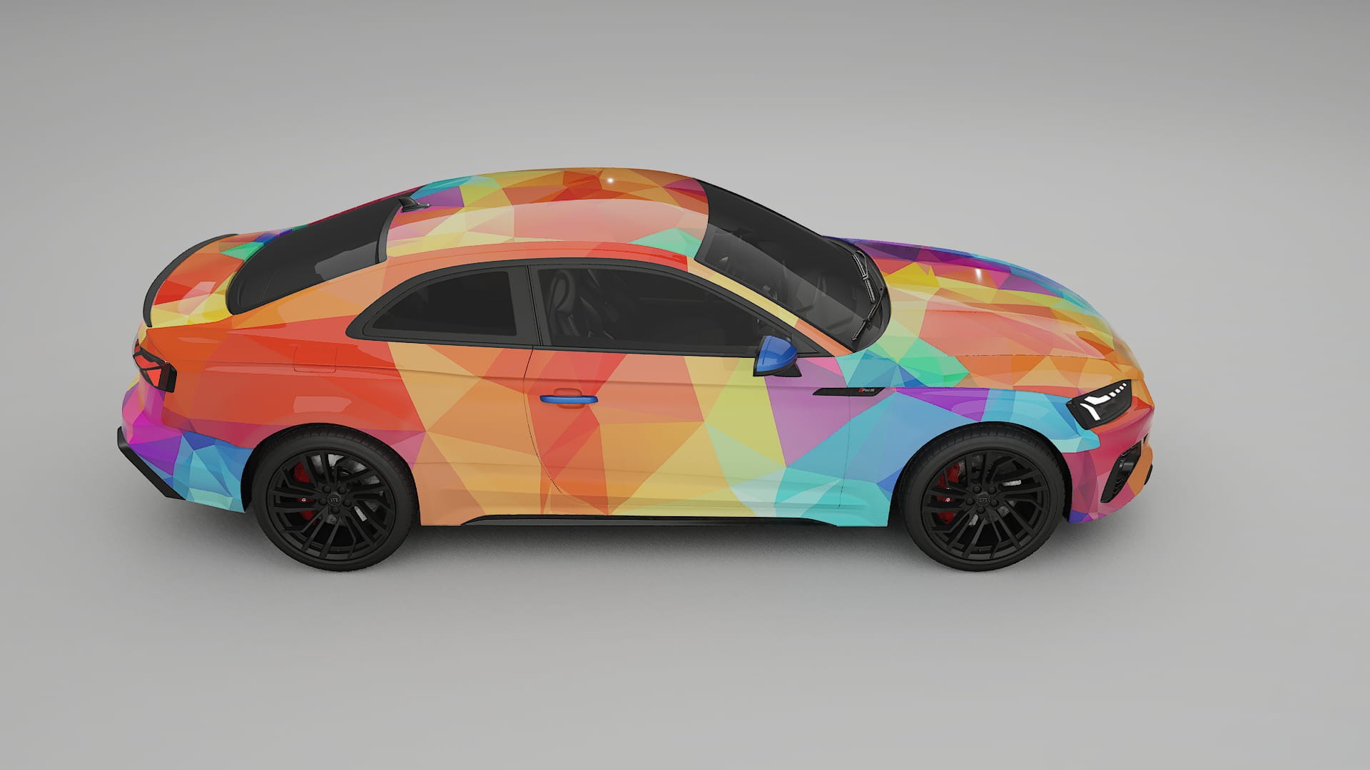 Audi RS5 Coupe B9 facelift pre-LCI VECTOR VIBE – Kit Wrap PPF Personalizat din Folie de Poliuretan Imprimabilă