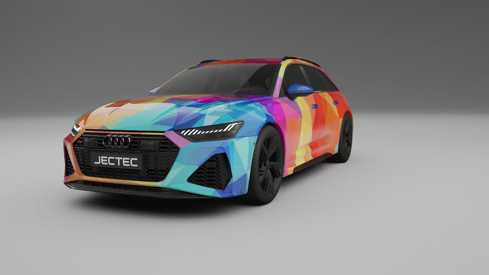 Audi RS6 Avant C8 facelift LCI VECTOR VIBE – Kit Wrap PPF Personalizat din Folie de Poliuretan Imprimabilă