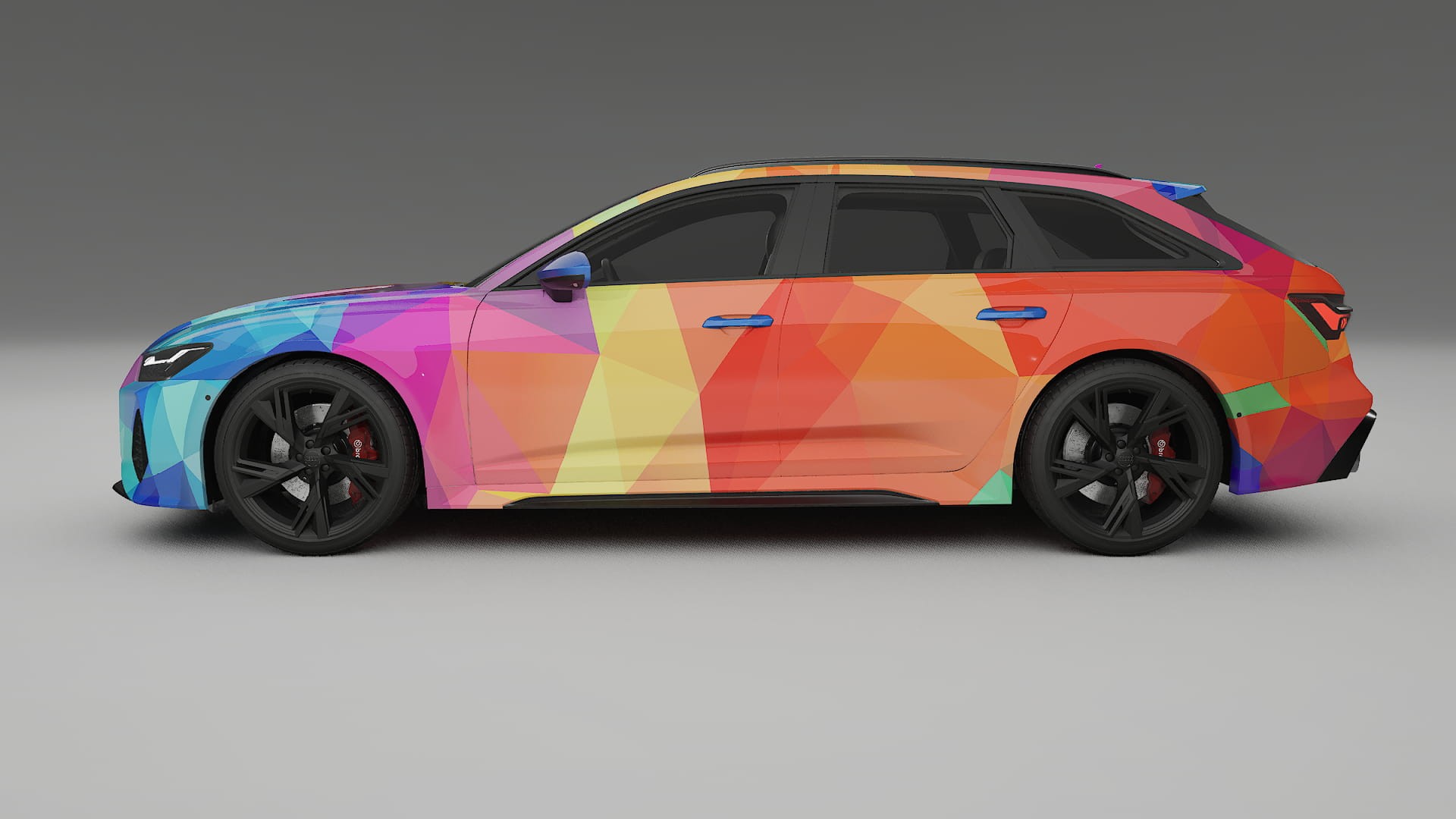Audi RS6 Avant C8 facelift LCI VECTOR VIBE – Kit Wrap PPF Personalizat din Folie de Poliuretan Imprimabilă