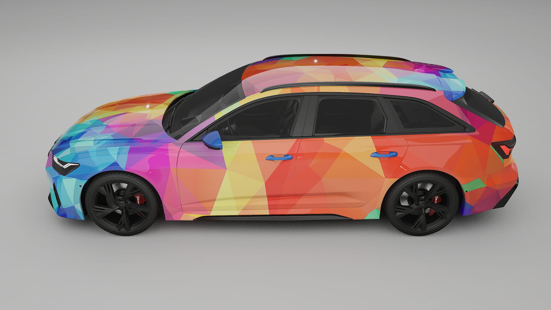 Audi RS6 Avant C8 facelift LCI VECTOR VIBE – Kit Wrap PPF Personalizat din Folie de Poliuretan Imprimabilă