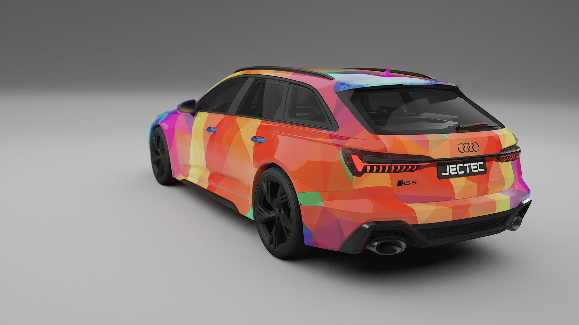 Audi RS6 Avant C8 facelift LCI VECTOR VIBE – Kit Wrap PPF Personalizat din Folie de Poliuretan Imprimabilă