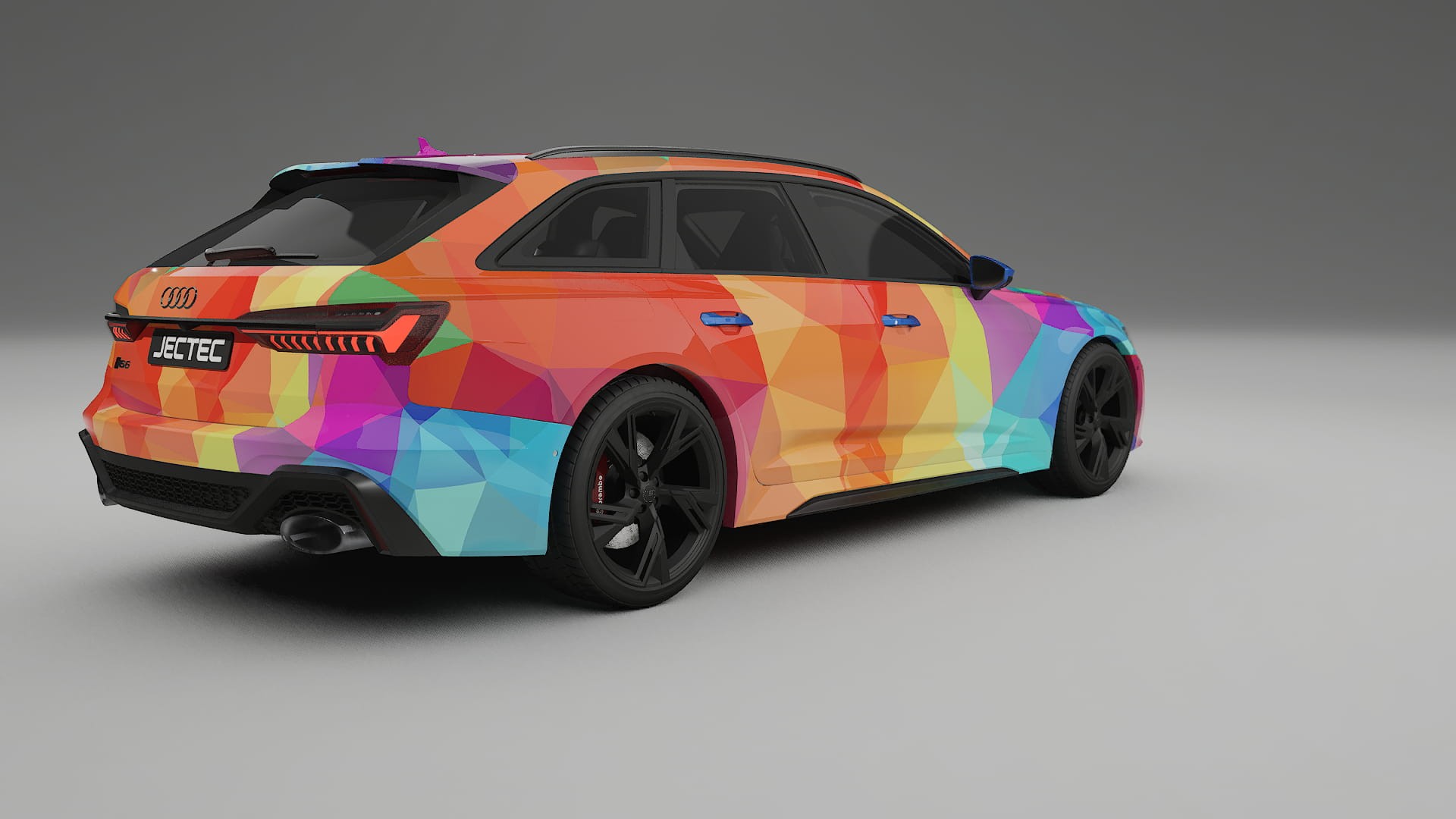 Audi RS6 Avant C8 facelift LCI VECTOR VIBE – Kit Wrap PPF Personalizat din Folie de Poliuretan Imprimabilă