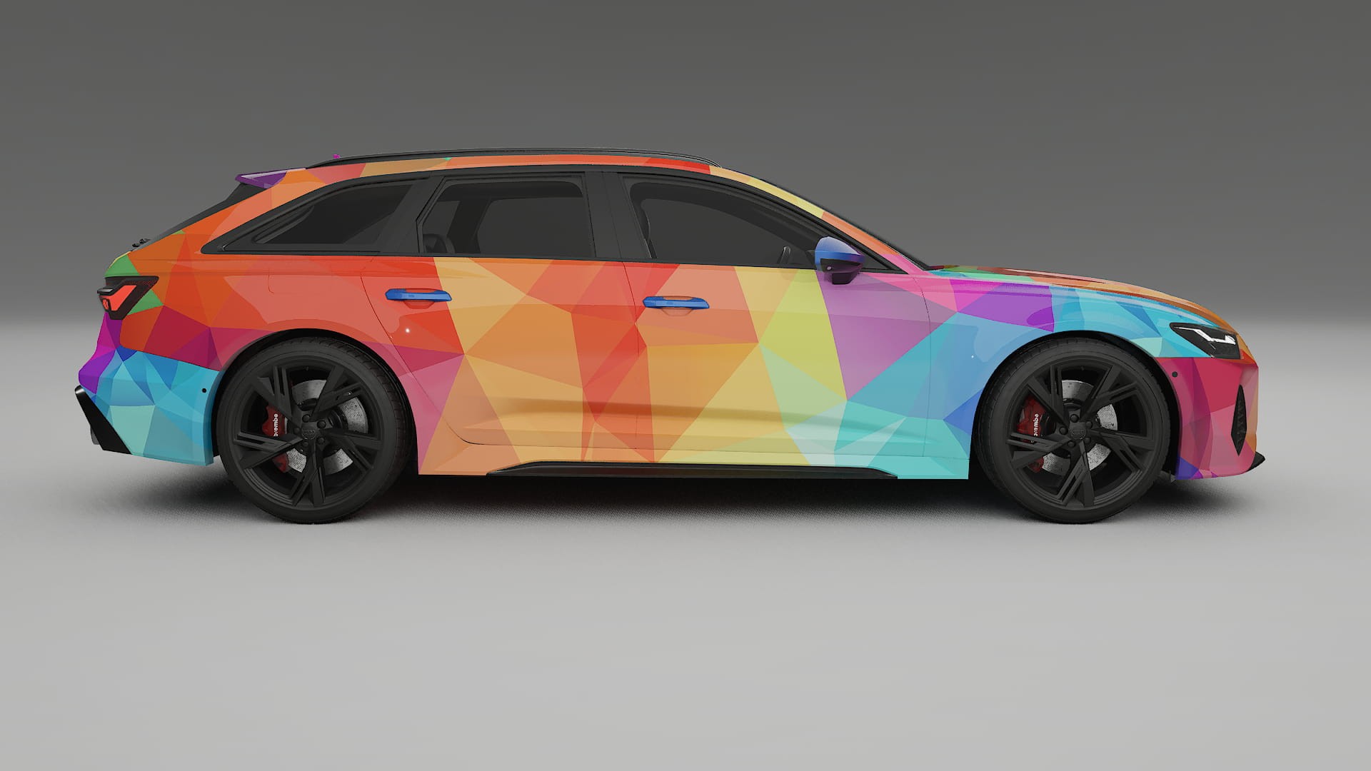 Audi RS6 Avant C8 facelift LCI VECTOR VIBE – Kit Wrap PPF Personalizat din Folie de Poliuretan Imprimabilă