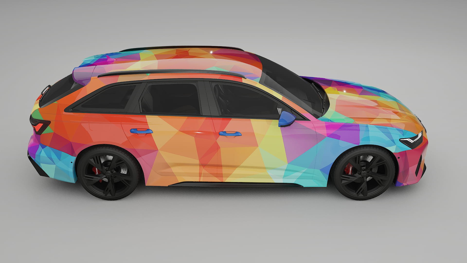 Audi RS6 Avant C8 facelift LCI VECTOR VIBE – Kit Wrap PPF Personalizat din Folie de Poliuretan Imprimabilă