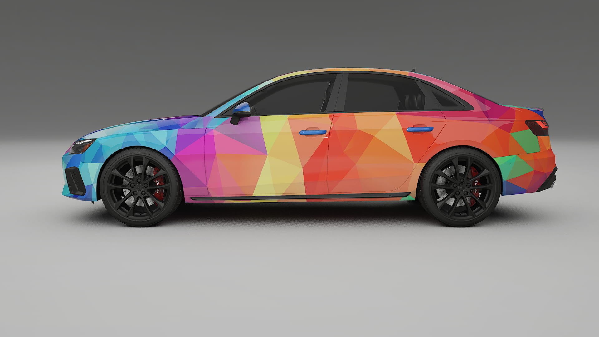 Audi S4 Sedan B9 facelift LCI VECTOR VIBE – Kit Wrap PPF Personalizat din Folie de Poliuretan Imprimabilă
