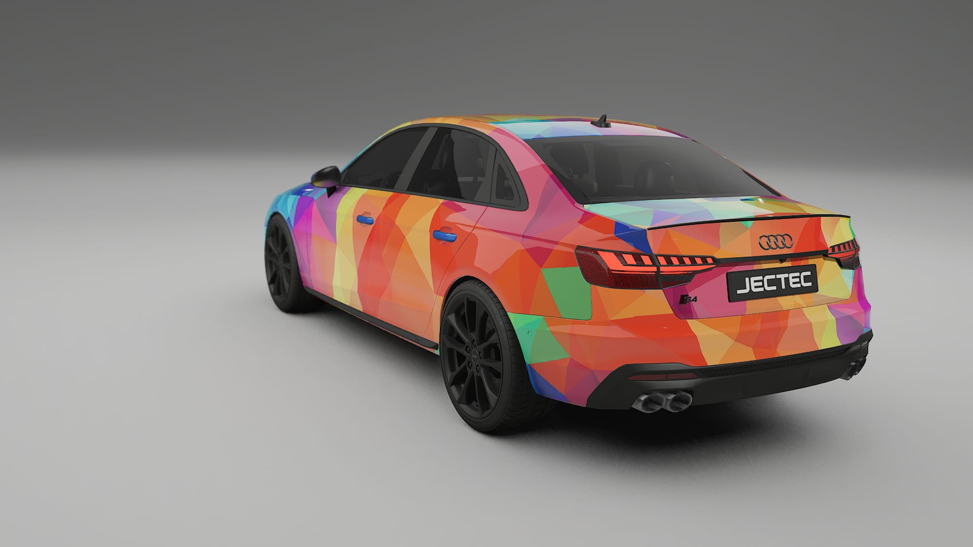 Audi S4 Sedan B9 facelift LCI VECTOR VIBE – Kit Wrap PPF Personalizat din Folie de Poliuretan Imprimabilă