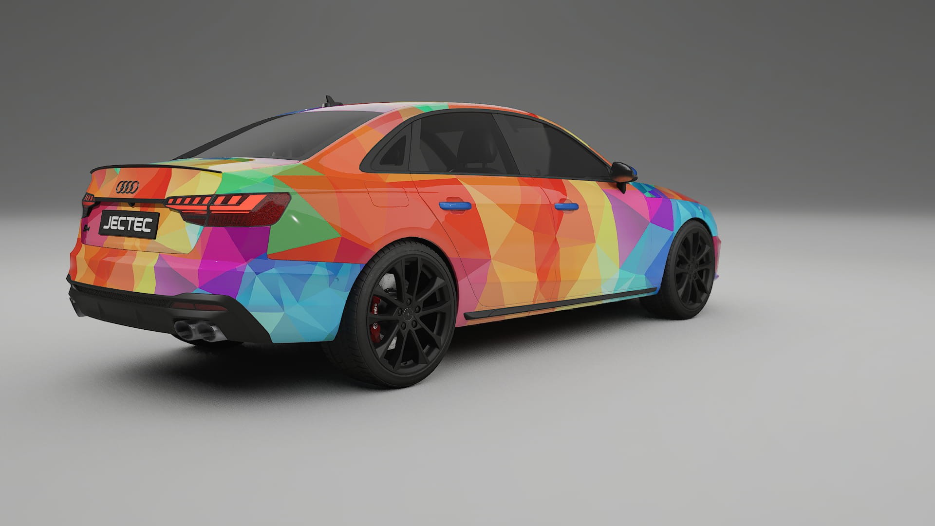Audi S4 Sedan B9 facelift LCI VECTOR VIBE – Kit Wrap PPF Personalizat din Folie de Poliuretan Imprimabilă
