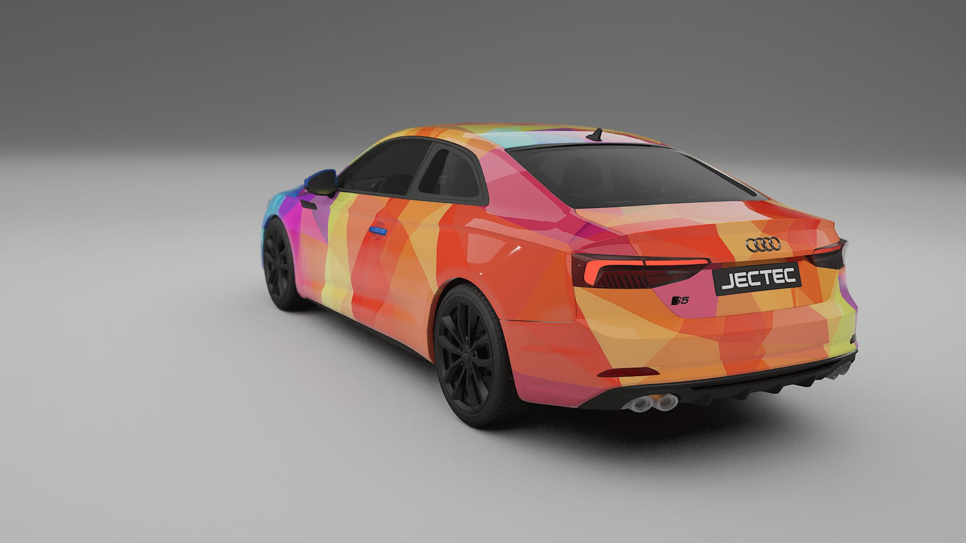 Audi S5 B9 prefacelift pre-LCI VECTOR VIBE – Kit Wrap PPF Personalizat din Folie de Poliuretan Imprimabilă