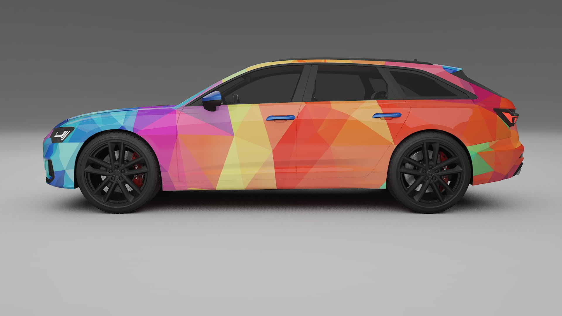 Audi S6 Avant prefacelift pre-LCI C8 VECTOR VIBE – Kit Wrap PPF Personalizat din Folie de Poliuretan Imprimabilă