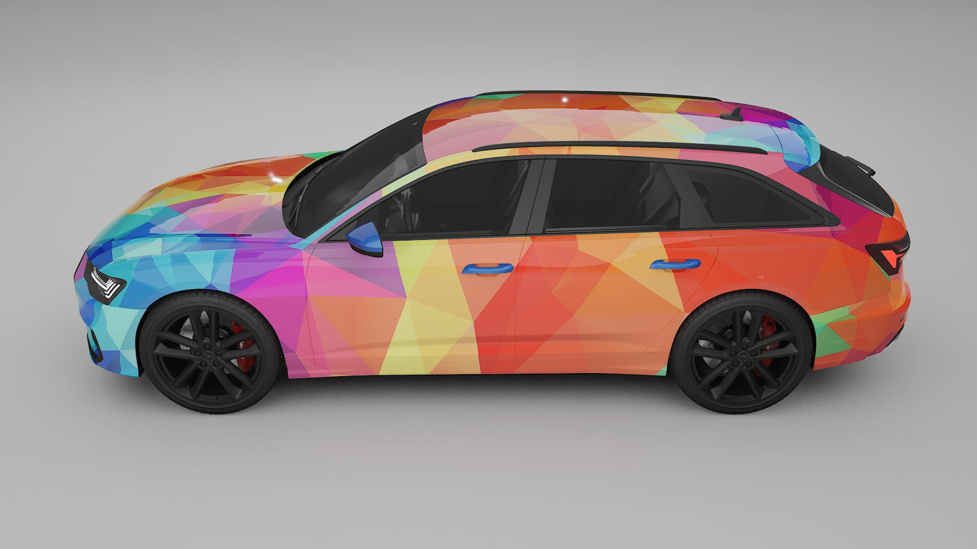 Audi S6 Avant prefacelift pre-LCI C8 VECTOR VIBE – Kit Wrap PPF Personalizat din Folie de Poliuretan Imprimabilă