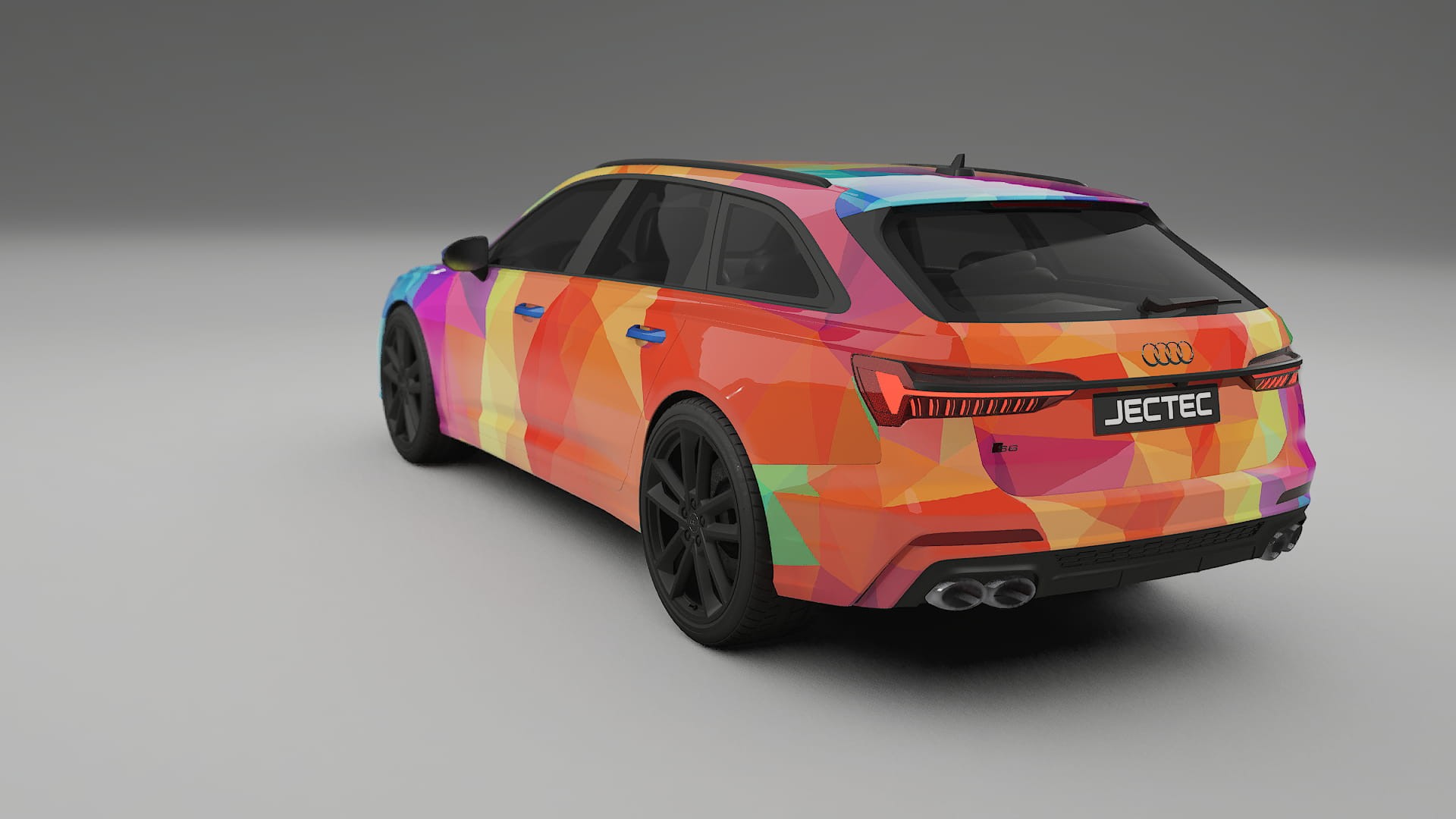 Audi S6 Avant prefacelift pre-LCI C8 VECTOR VIBE – Kit Wrap PPF Personalizat din Folie de Poliuretan Imprimabilă