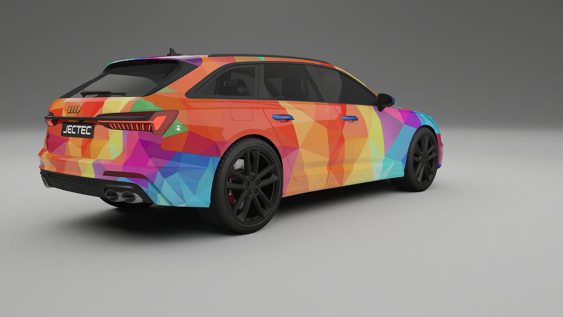 Audi S6 Avant prefacelift pre-LCI C8 VECTOR VIBE – Kit Wrap PPF Personalizat din Folie de Poliuretan Imprimabilă