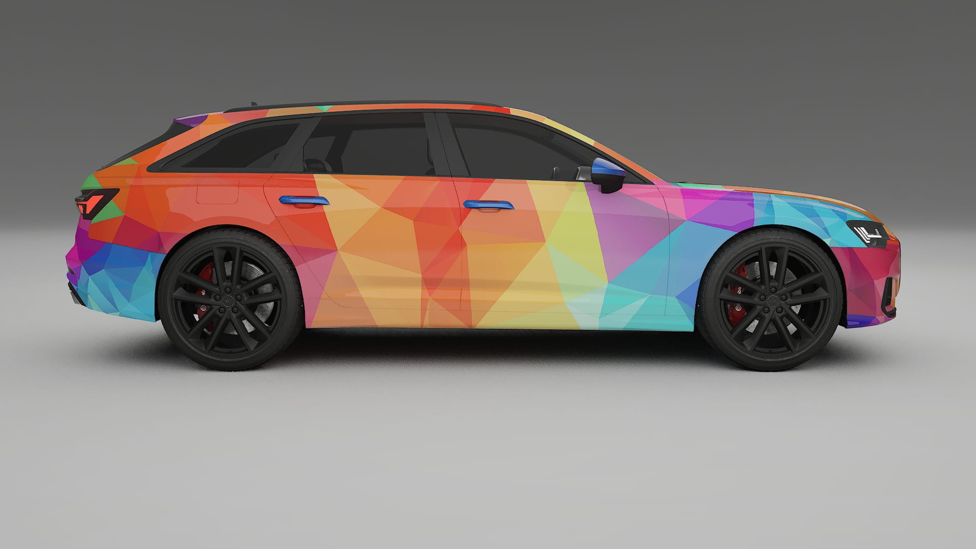 Audi S6 Avant prefacelift pre-LCI C8 VECTOR VIBE – Kit Wrap PPF Personalizat din Folie de Poliuretan Imprimabilă