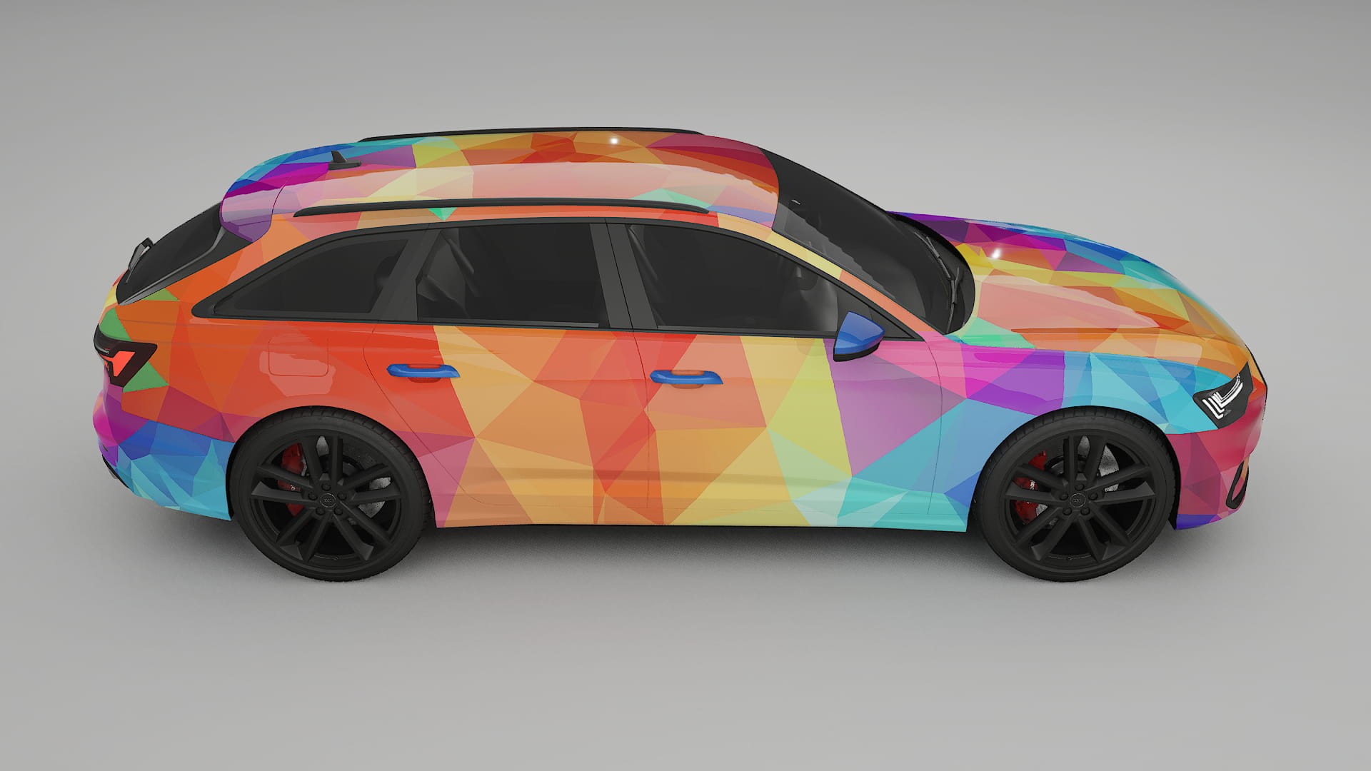 Audi S6 Avant prefacelift pre-LCI C8 VECTOR VIBE – Kit Wrap PPF Personalizat din Folie de Poliuretan Imprimabilă