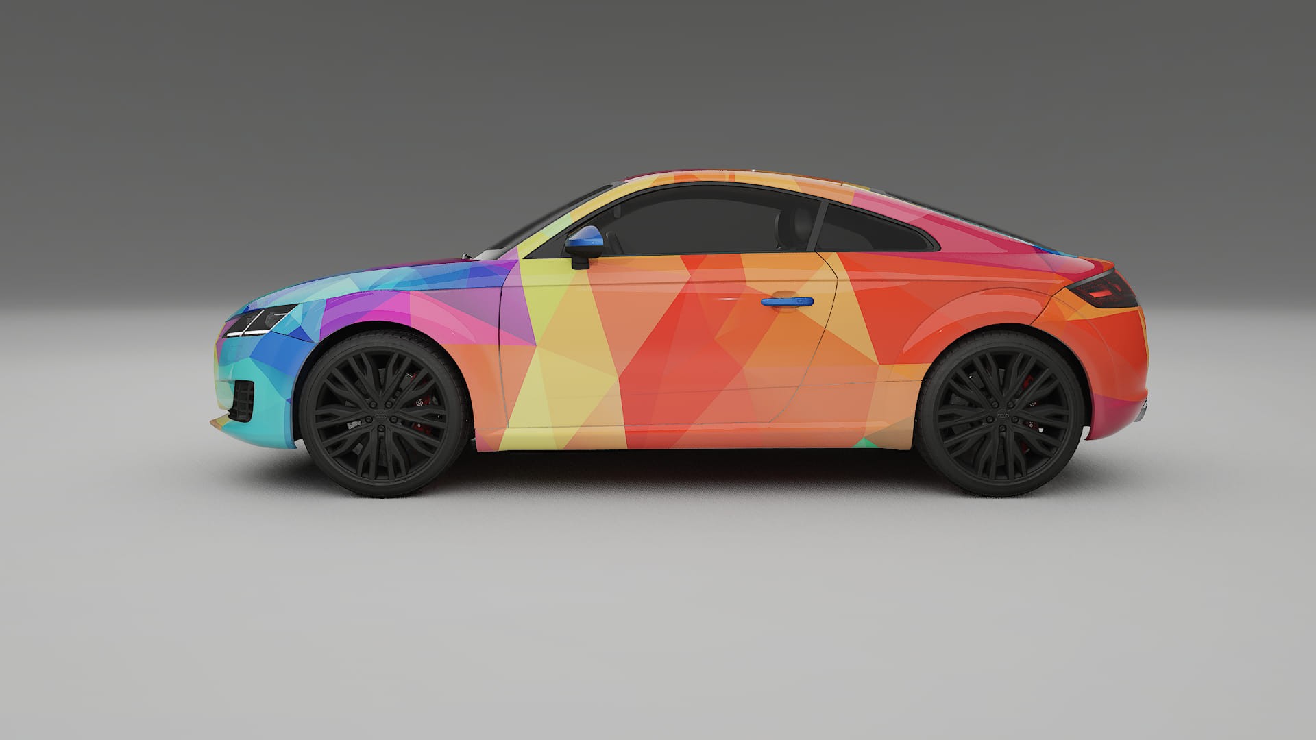 Audi TT Coupe 8S prefacelift pre-LCI VECTOR VIBE – Kit Wrap PPF Personalizat din Folie de Poliuretan Imprimabilă