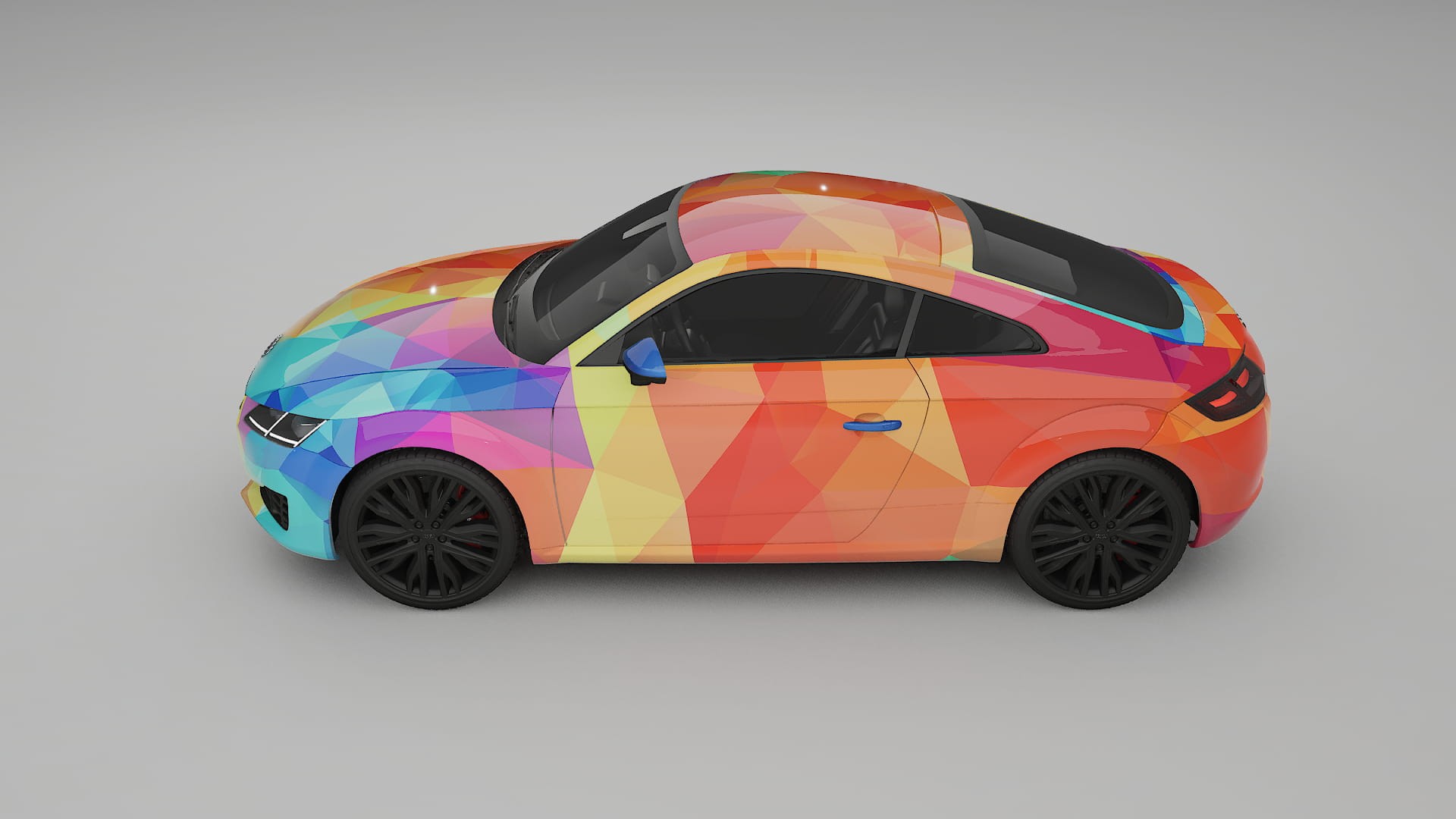 Audi TT Coupe 8S prefacelift pre-LCI VECTOR VIBE – Kit Wrap PPF Personalizat din Folie de Poliuretan Imprimabilă