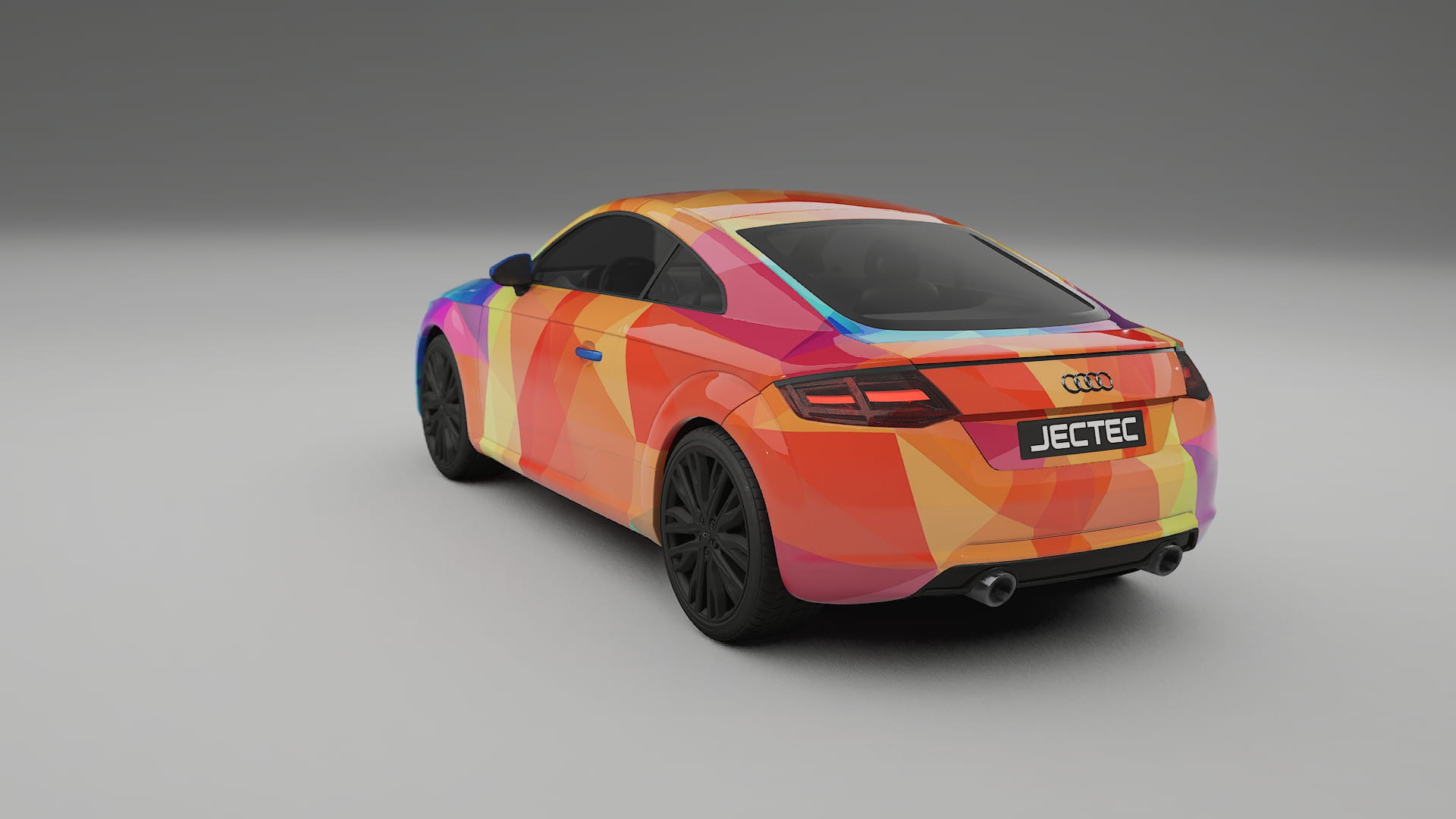 Audi TT Coupe 8S prefacelift pre-LCI VECTOR VIBE – Kit Wrap PPF Personalizat din Folie de Poliuretan Imprimabilă