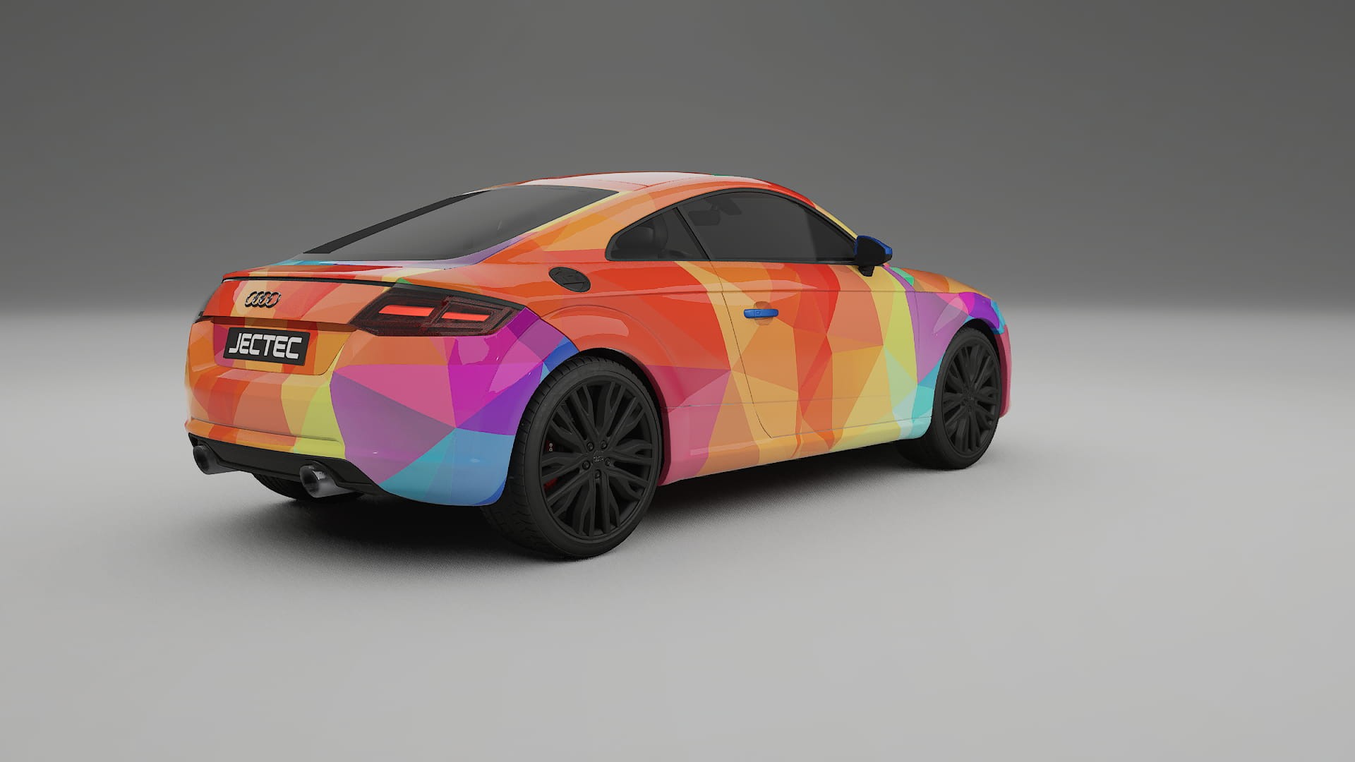 Audi TT Coupe 8S prefacelift pre-LCI VECTOR VIBE – Kit Wrap PPF Personalizat din Folie de Poliuretan Imprimabilă