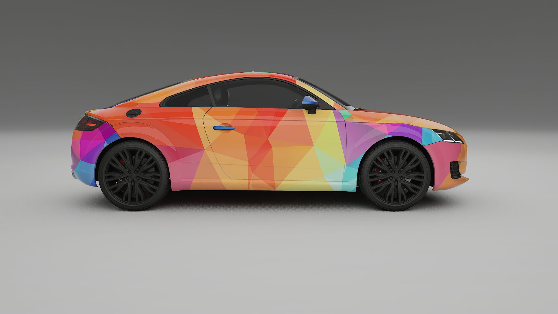 Audi TT Coupe 8S prefacelift pre-LCI VECTOR VIBE – Kit Wrap PPF Personalizat din Folie de Poliuretan Imprimabilă