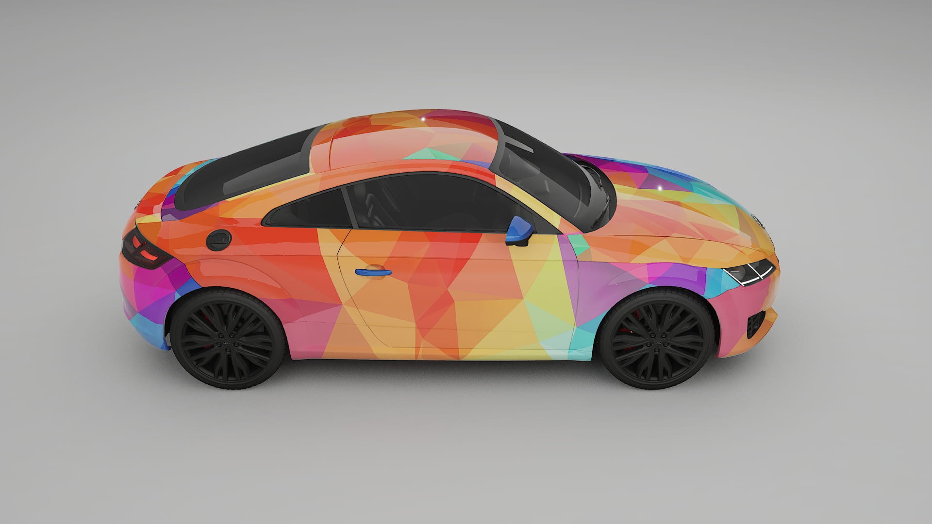 Audi TT Coupe 8S prefacelift pre-LCI VECTOR VIBE – Kit Wrap PPF Personalizat din Folie de Poliuretan Imprimabilă