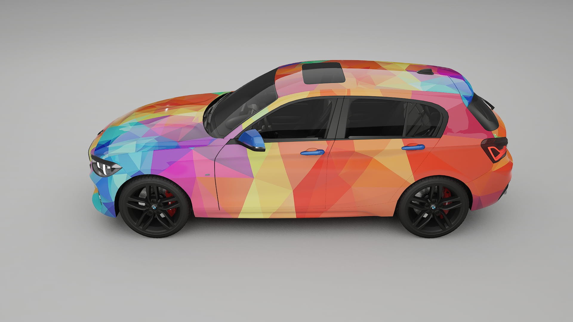 BMW 1 F20 facelift LCI VECTOR VIBE – Kit Wrap PPF Personalizat din Folie de Poliuretan Imprimabilă