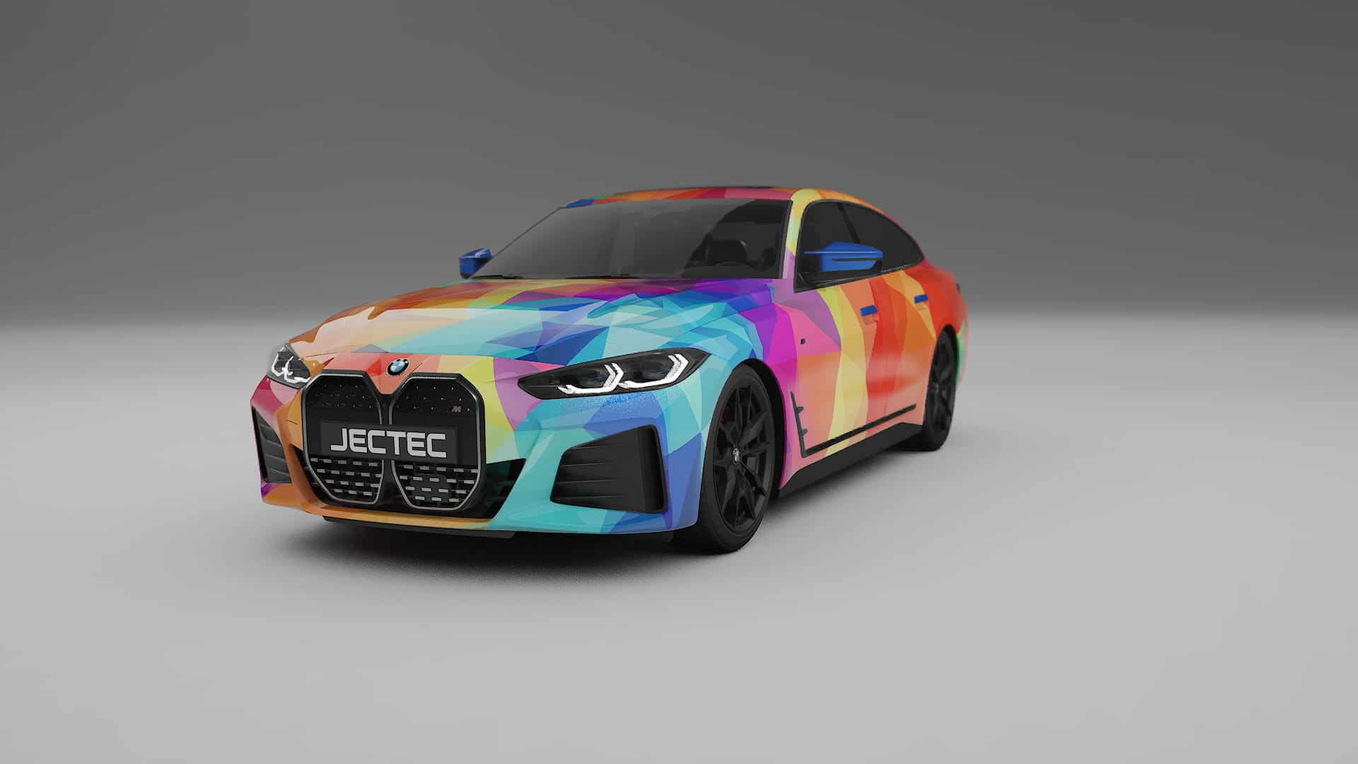 BMW I4 G26 M-Package VECTOR VIBE – Kit Wrap PPF Personalizat din Folie de Poliuretan Imprimabilă