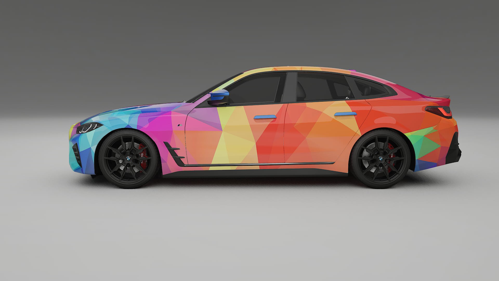 BMW I4 G26 M-Package VECTOR VIBE – Kit Wrap PPF Personalizat din Folie de Poliuretan Imprimabilă