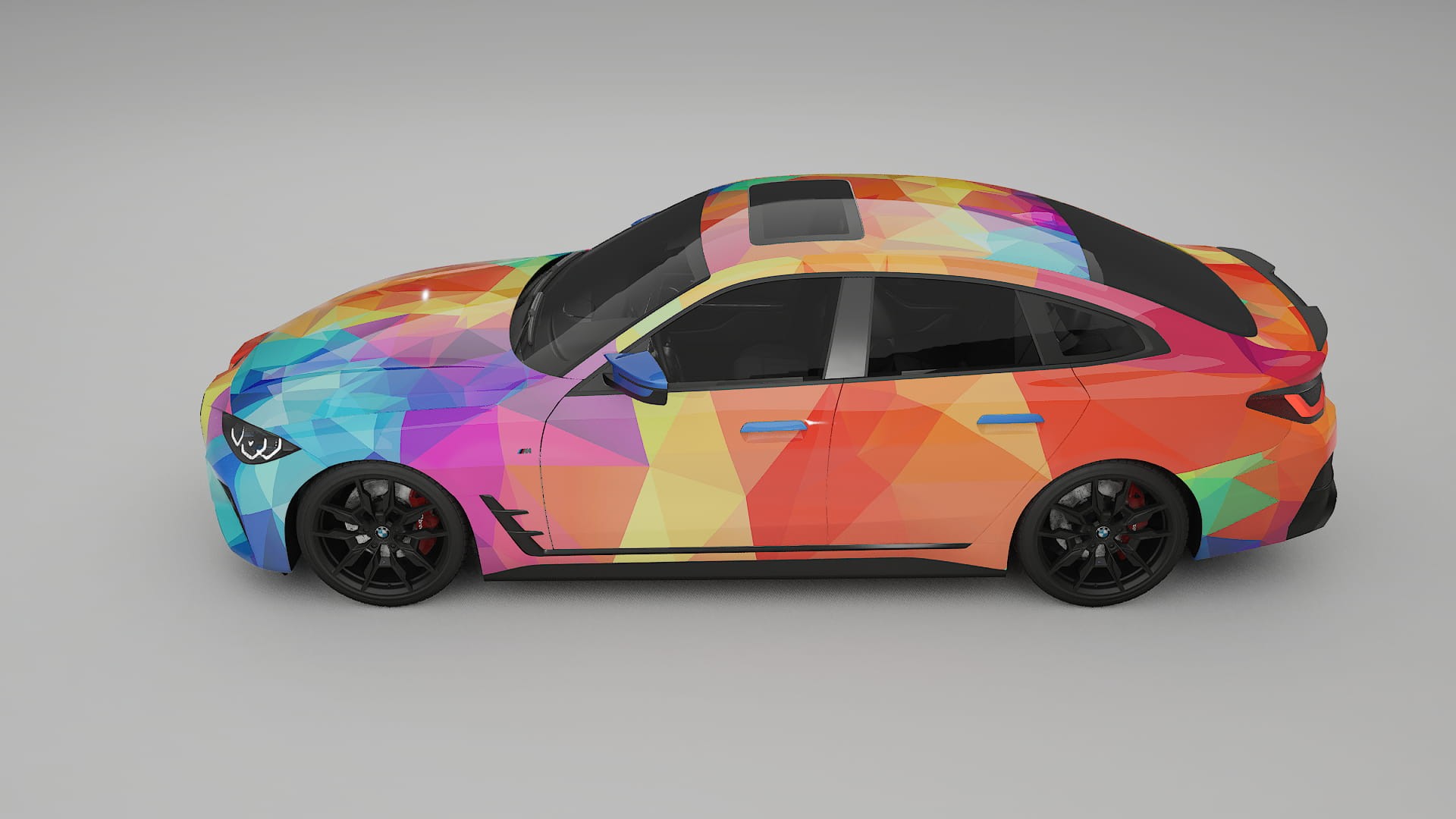 BMW I4 G26 M-Package VECTOR VIBE – Kit Wrap PPF Personalizat din Folie de Poliuretan Imprimabilă