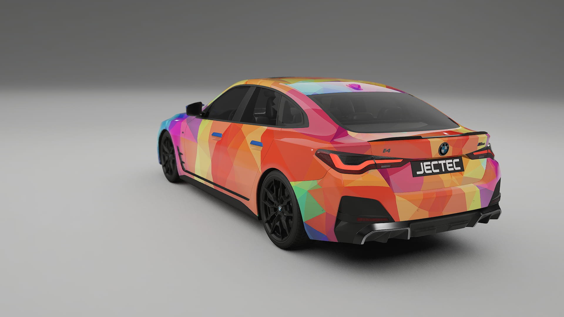 BMW I4 G26 M-Package VECTOR VIBE – Kit Wrap PPF Personalizat din Folie de Poliuretan Imprimabilă