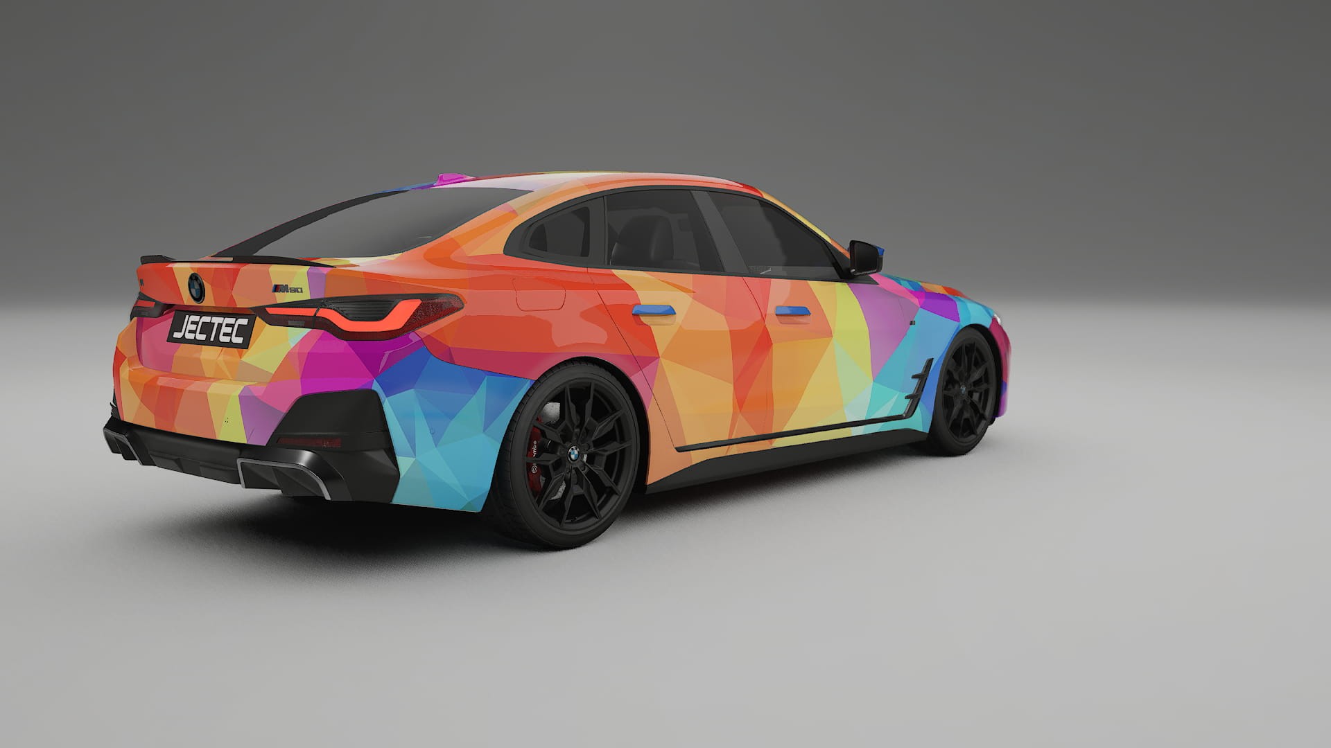 BMW I4 G26 M-Package VECTOR VIBE – Kit Wrap PPF Personalizat din Folie de Poliuretan Imprimabilă