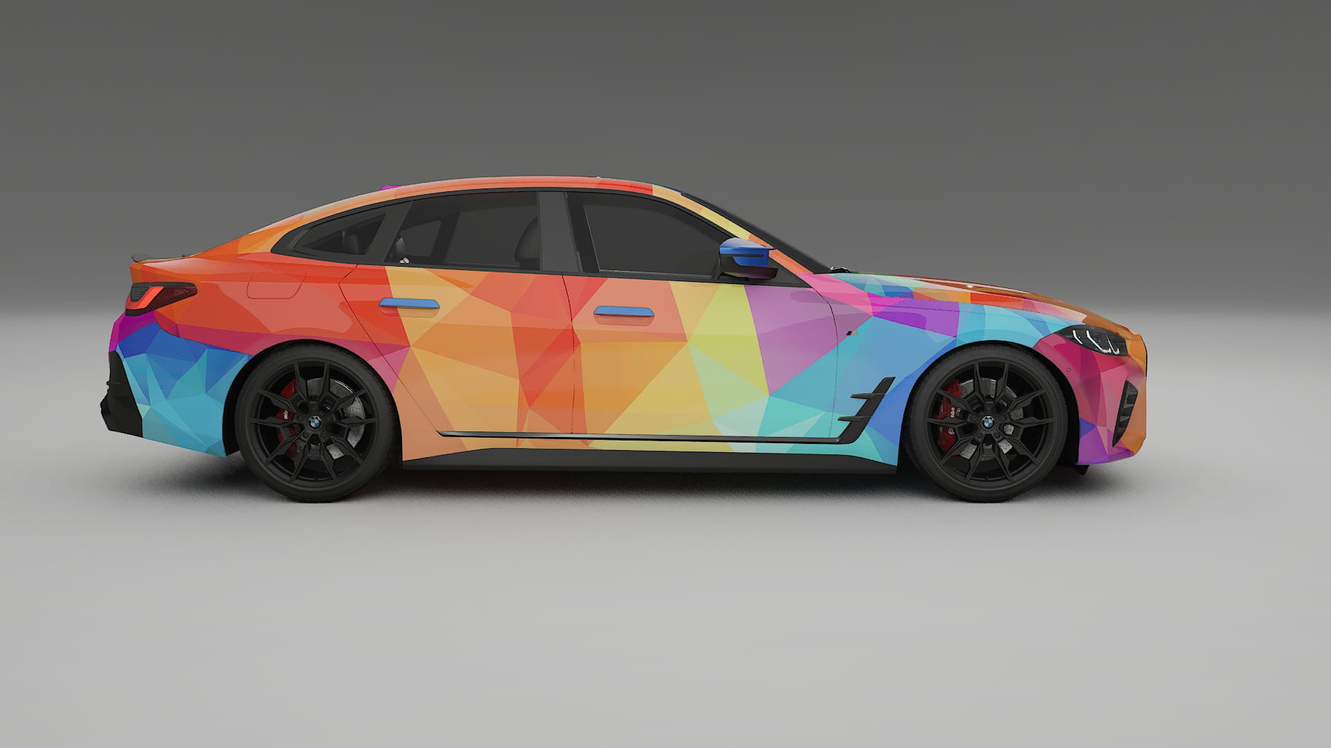 BMW I4 G26 M-Package VECTOR VIBE – Kit Wrap PPF Personalizat din Folie de Poliuretan Imprimabilă