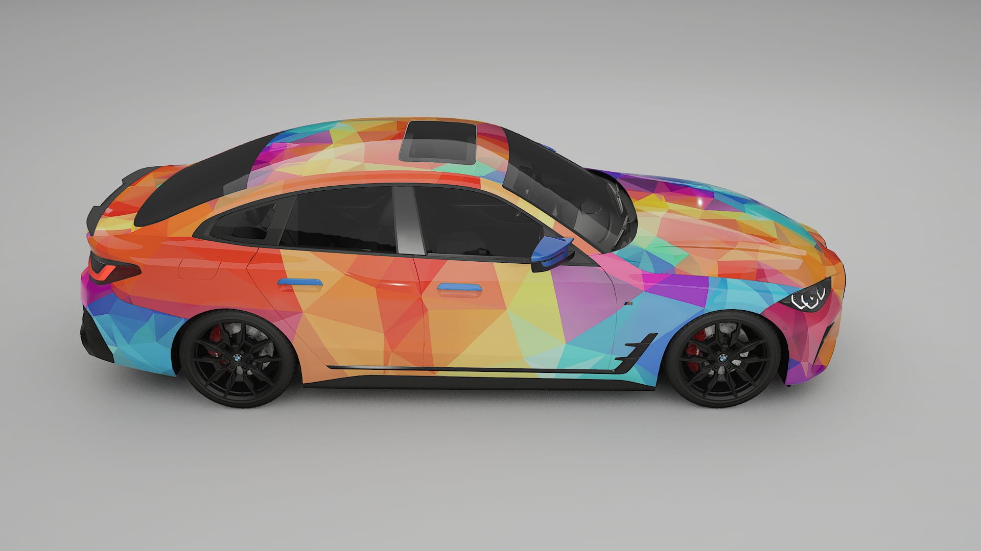 BMW I4 G26 M-Package VECTOR VIBE – Kit Wrap PPF Personalizat din Folie de Poliuretan Imprimabilă