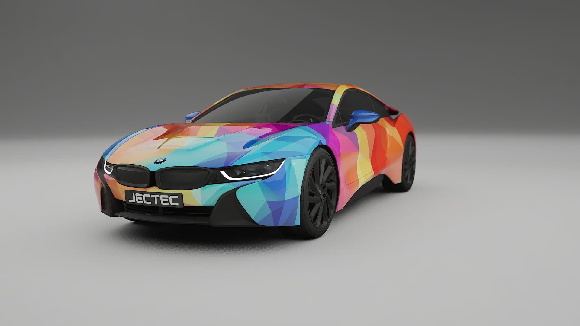 BMW I8 I12 VECTOR VIBE – Kit Wrap PPF Personalizat din Folie de Poliuretan Imprimabilă