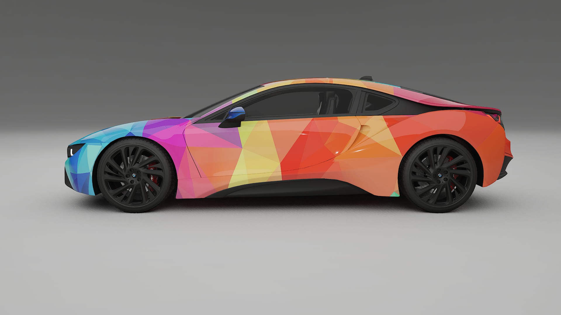 BMW I8 I12 VECTOR VIBE – Kit Wrap PPF Personalizat din Folie de Poliuretan Imprimabilă