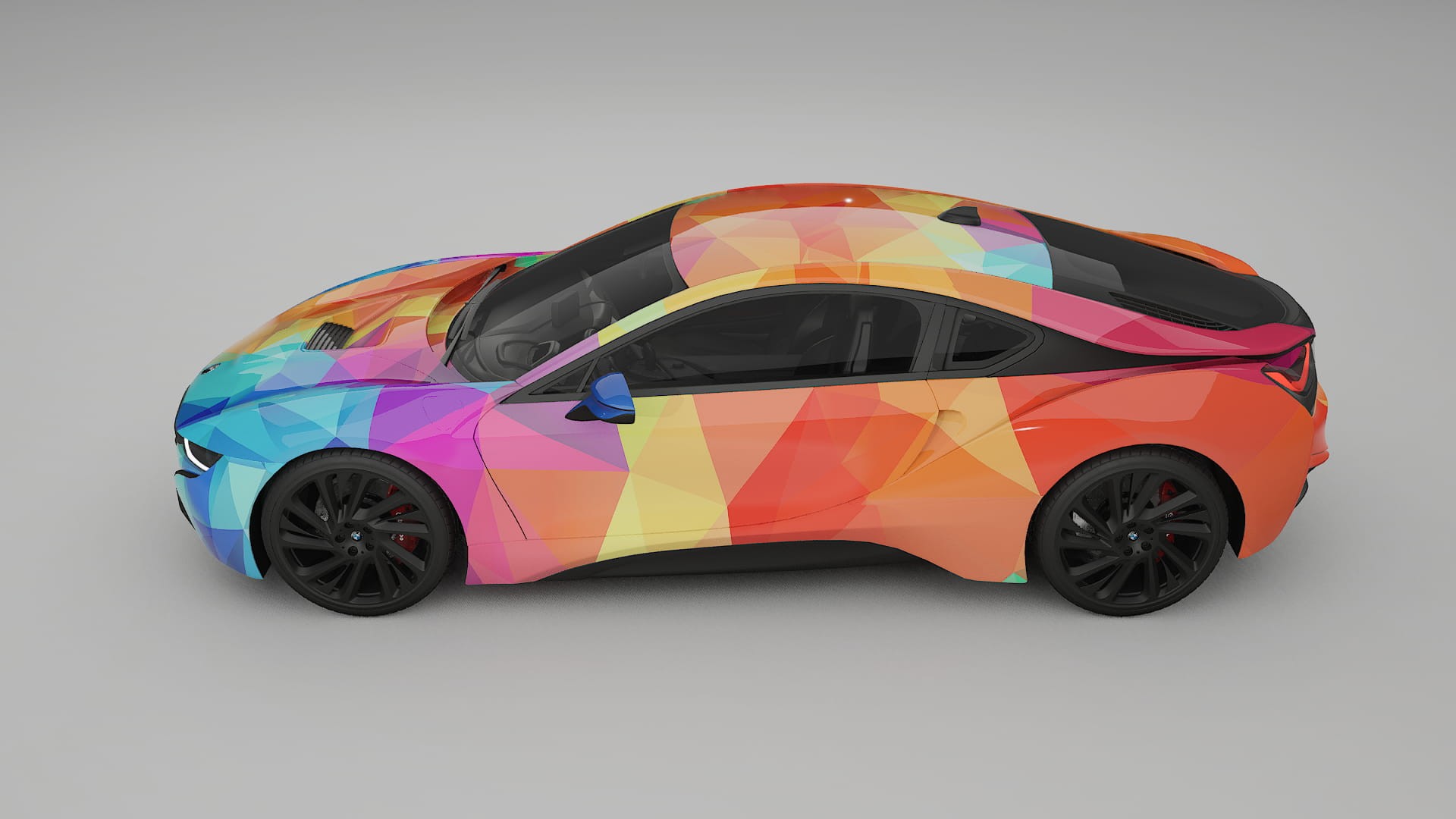BMW I8 I12 VECTOR VIBE – Kit Wrap PPF Personalizat din Folie de Poliuretan Imprimabilă