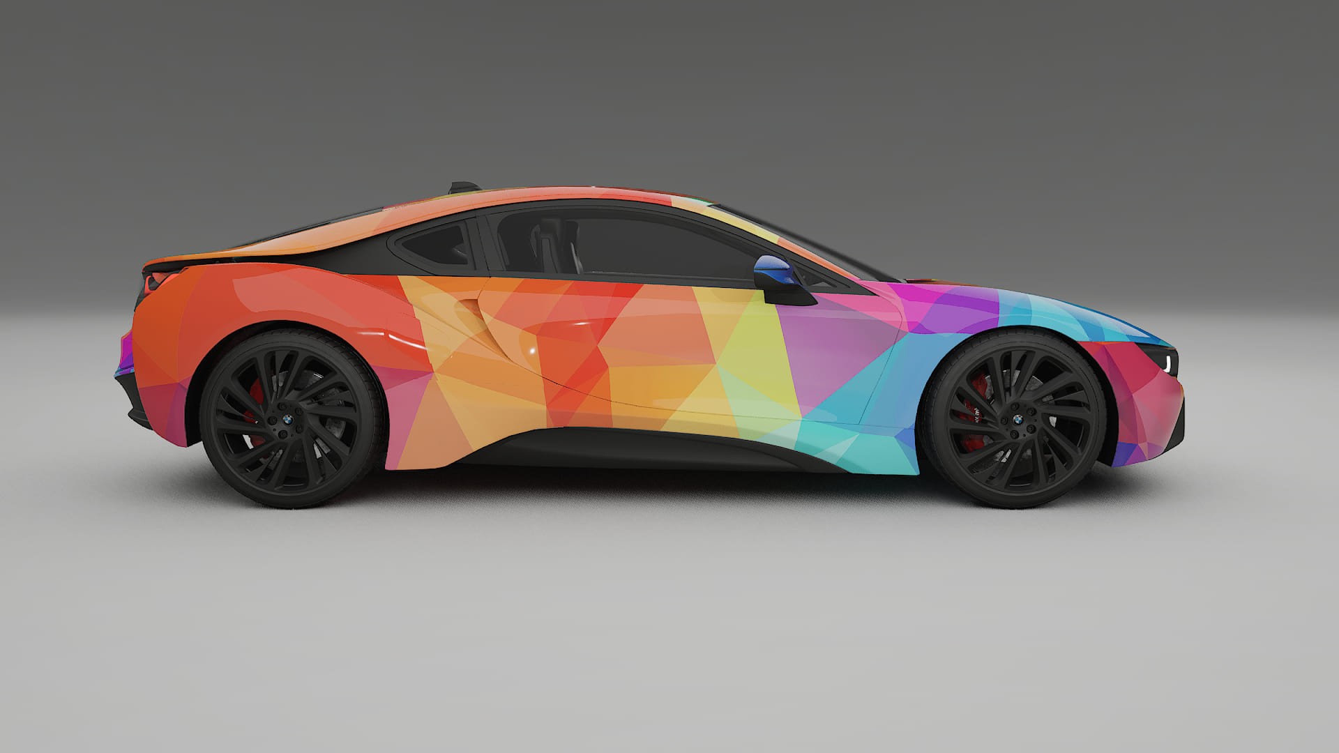 BMW I8 I12 VECTOR VIBE – Kit Wrap PPF Personalizat din Folie de Poliuretan Imprimabilă