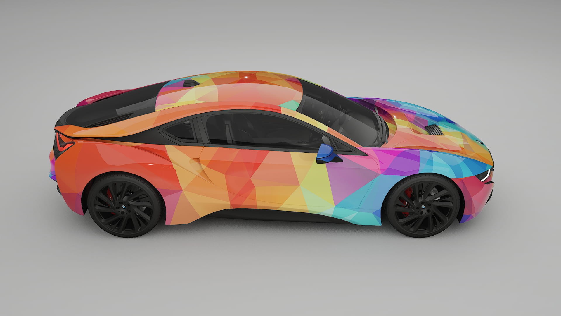 BMW I8 I12 VECTOR VIBE – Kit Wrap PPF Personalizat din Folie de Poliuretan Imprimabilă