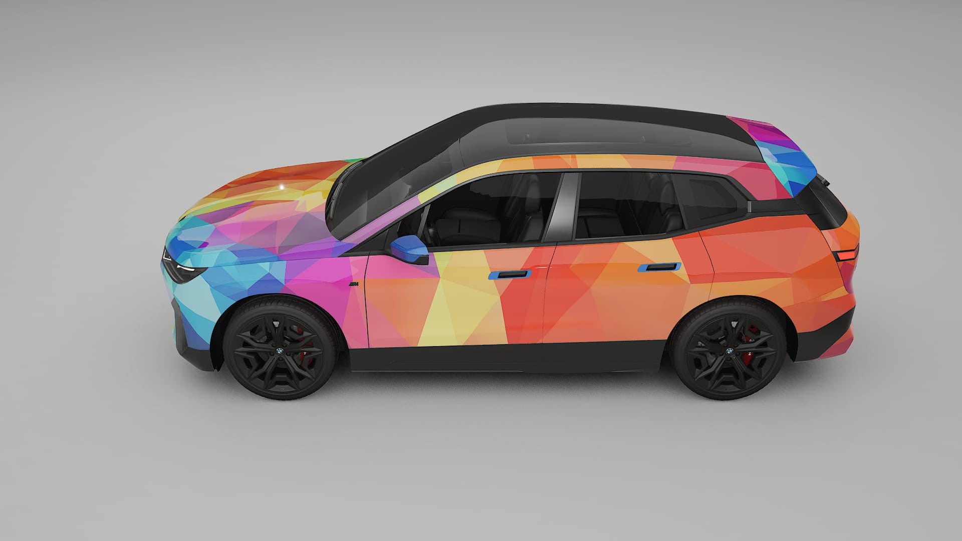 BMW iX M60 VECTOR VIBE – Kit Wrap PPF Personalizat din Folie de Poliuretan Imprimabilă