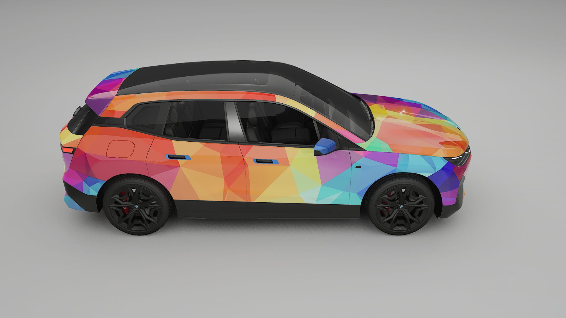 BMW iX M60 VECTOR VIBE – Kit Wrap PPF Personalizat din Folie de Poliuretan Imprimabilă