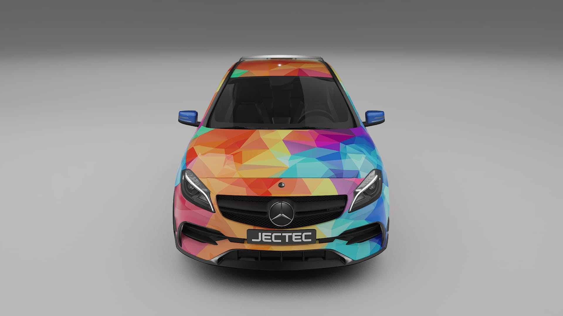 Mercedes A45 AMG W176 VECTOR VIBE – Kit Wrap PPF Personalizat din Folie de Poliuretan Imprimabilă