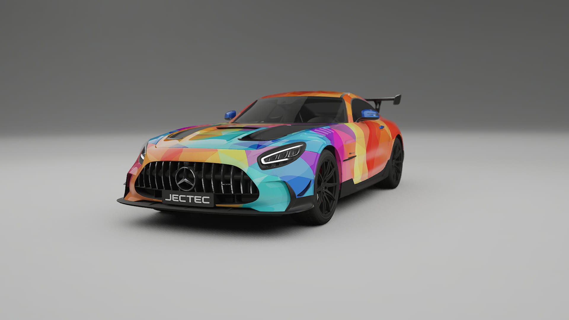 Mercedes AMG GT Black Series C192 Coupe VECTOR VIBE – Kit Wrap PPF Personalizat din Folie de Poliuretan Imprimabilă