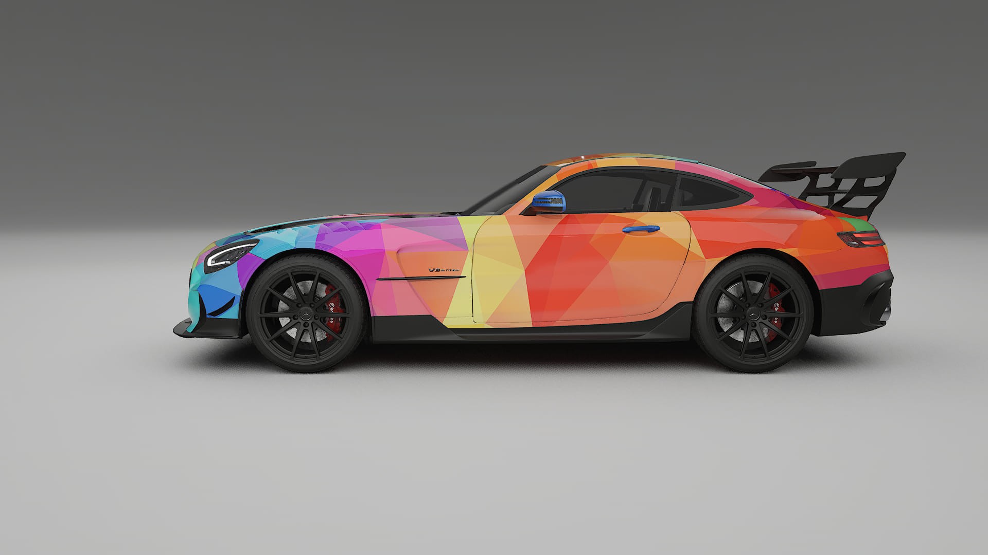 Mercedes AMG GT Black Series C192 Coupe VECTOR VIBE – Kit Wrap PPF Personalizat din Folie de Poliuretan Imprimabilă