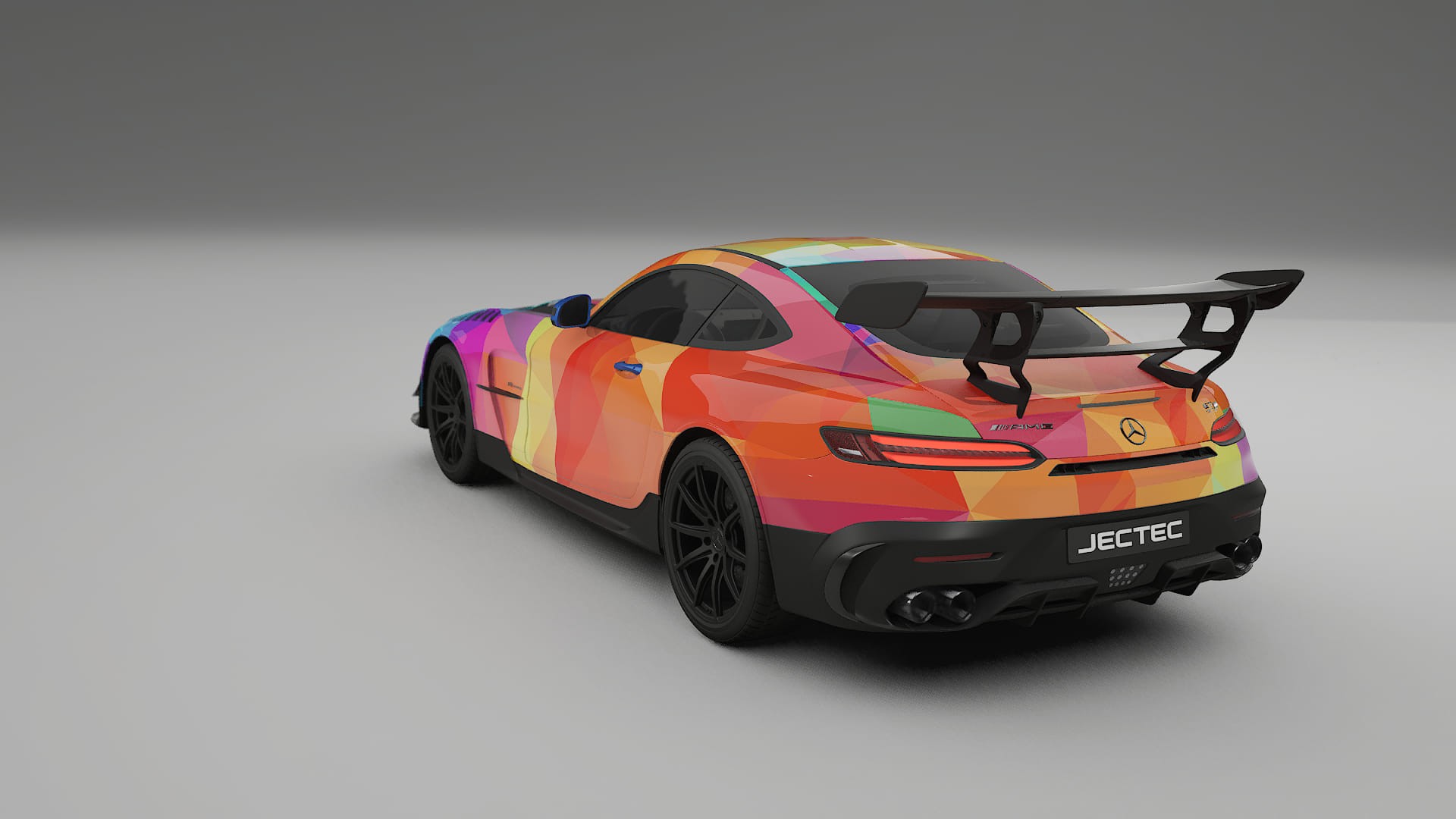 Mercedes AMG GT Black Series C192 Coupe VECTOR VIBE – Kit Wrap PPF Personalizat din Folie de Poliuretan Imprimabilă
